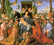 Albrecht Durer Altarpiece of the Rose Garlands oil on canvas